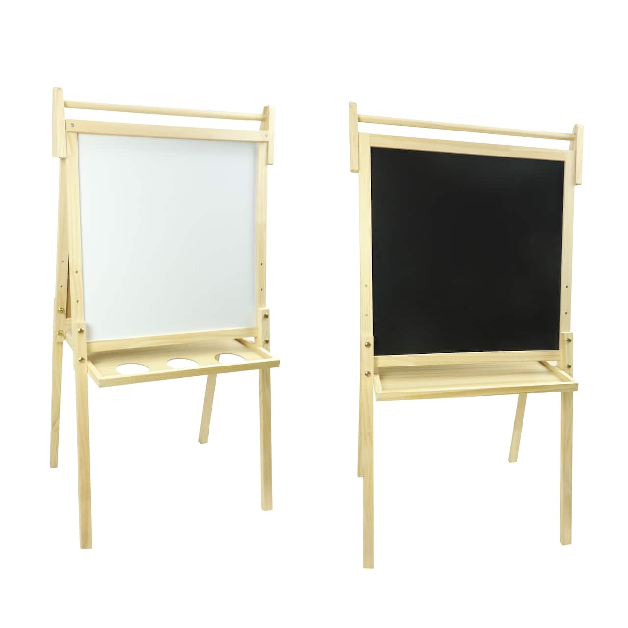 4 Pack: 22" Chalkboard & White Erase Board Floor Easel